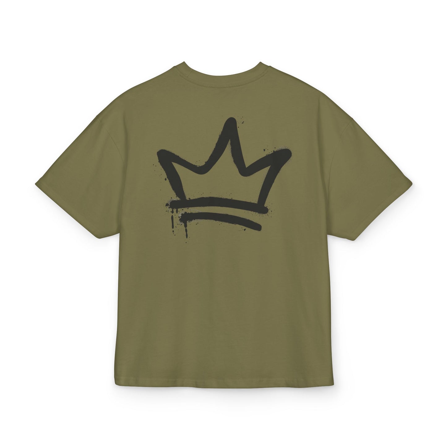 Unisex Ultra Heavy Cotton Box Tee - Stylish Crown Design Tee for Trendsetters