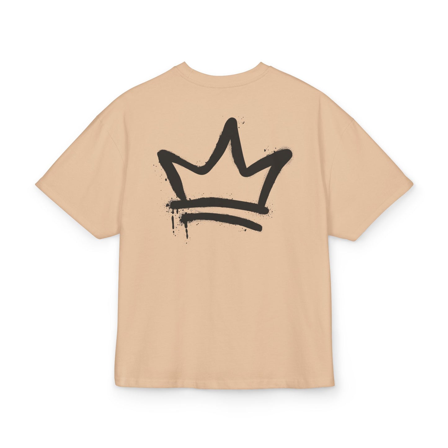 Unisex Ultra Heavy Cotton Box Tee - Stylish Crown Design Tee for Trendsetters