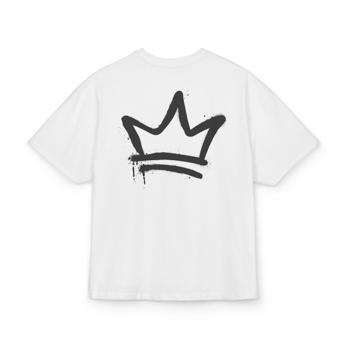 Unisex Ultra Heavy Cotton Box Tee - Stylish Crown Design Tee for Trendsetters