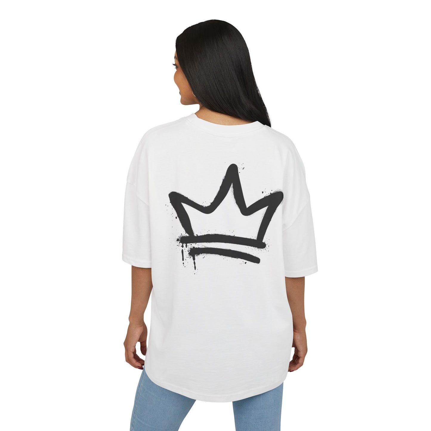 Unisex Ultra Heavy Cotton Box Tee - Stylish Crown Design Tee for Trendsetters