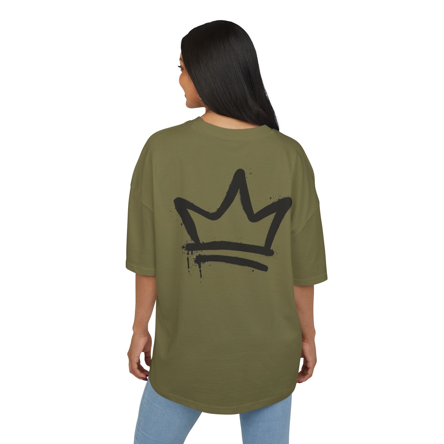 Unisex Ultra Heavy Cotton Box Tee - Stylish Crown Design Tee for Trendsetters